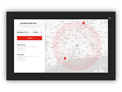 Peak Design | Store Locator ecommerce mobile shop store store locator ui ux web design