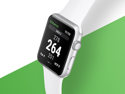 SxS Apple Watch App - Distance app apple golf golf gps product design ui ux watch watchos