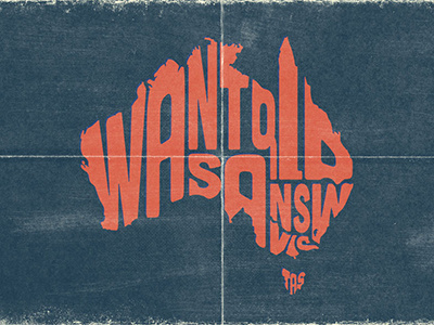 States australia typography