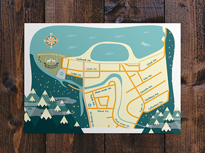 Invite Map Preview illustration invite invites map wedding