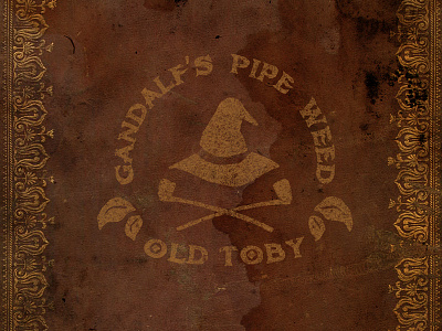 Gandalf's Pipe Weed - Old Toby branding gandalf hand lettering logo old pipe toby typography weed