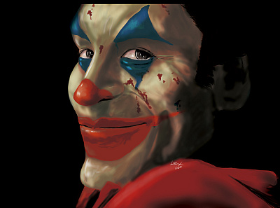 joker conceptart digitalarts illustration joker movie skecht wacom intuos