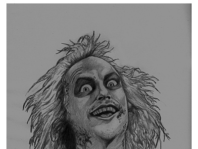 Beetlejuice grafito illustration