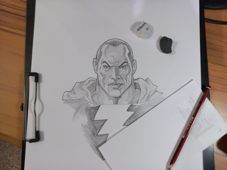 How to Draw BLACK ADAM | Narrated Drawing Tutorial - Draw it, Too!