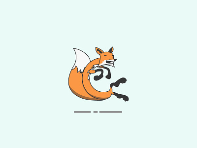 Jumpy Fox atlanta character design fox georgia icon illustration illustrator line
