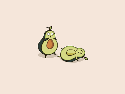 Avacado atl atlanta avocado death design fruit illustration illustrator