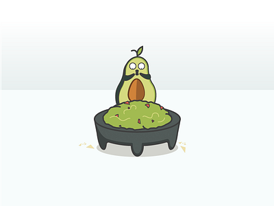 Avocado 2 atl atlanta avocado death design fruit illustration illustrator