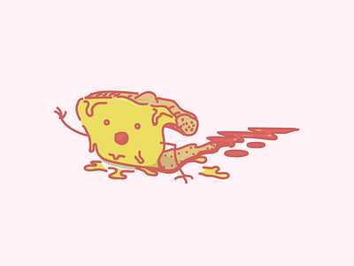 Cheesy Pizza design dribbble food hot illustration illustrator minimal pizza