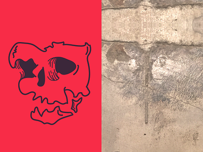 Skeleton atlanta design georgia icon illustration illustrator red skeleton skull texture