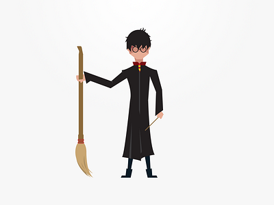 Harry Potter atlanta broom design england georgia harry potter hp icon illustration wand wizard