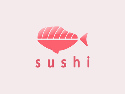 Sushi atl atlanta branding design fish icon identity illustration sushi