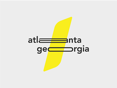 Atlanta Georgia atl atlanta branding design icon identity illustration type typography