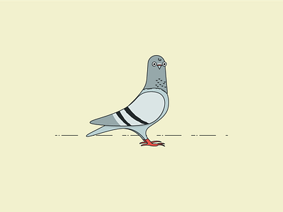 Pigeon animal atl atlanta design illustration minimal minimalism pigeon simple