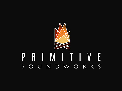 Primitive Soundworks atl atlanta branding design fire identity illustrator logo mark