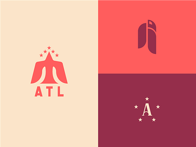 ATL a atl atlanta bird branding design identity illustrator logo mark phoenix state