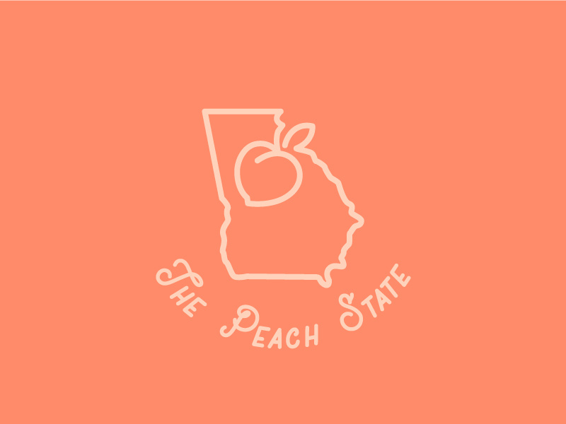 The Peach State by Jonathan Kimsey on Dribbble