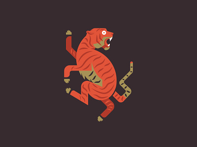 Tiger design icon illustration logo mark minimal tiger