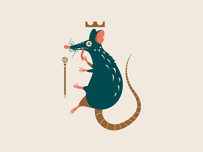 Rat King design illustration illustrator king logo rat vector