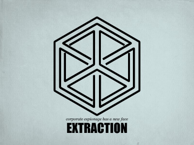 Extraction branding corporate design espionage extraction inception logo movie