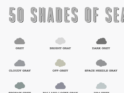 50 Shades of Seattle Grey