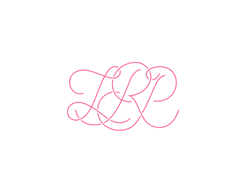 LPR 2 embroidery lettering monogram monoline stitch wip