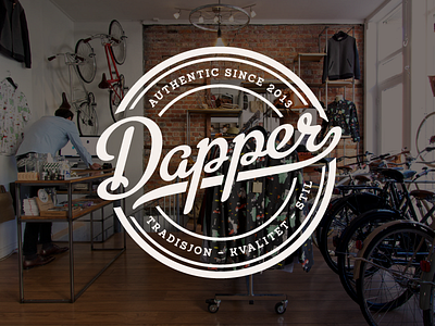 Dapper badge hipster logo script