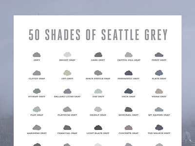 50 Shades of Seattle Grey