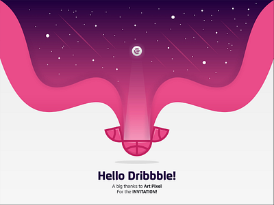 Hello Dribbble! First Shot first shot design graphic