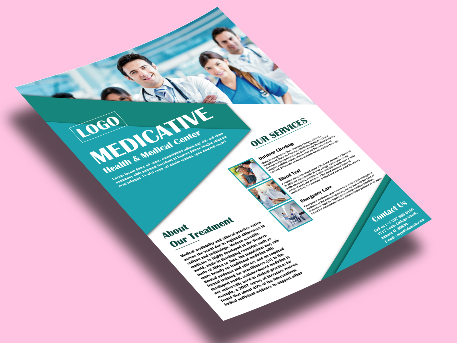 Medical Flyer Design By Quality Vector On Dribbble