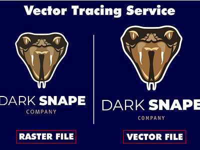 Dark Snape Logo redraw/vector tracing