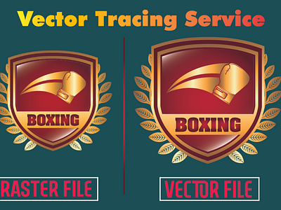 Boxing Logo redraw/vector tracing