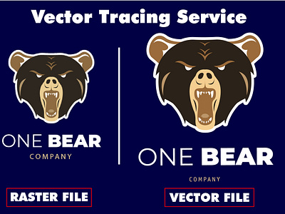 Vector tracing/redraw logo