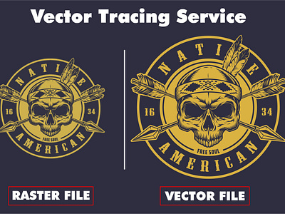 Vector tracing/redraw logo