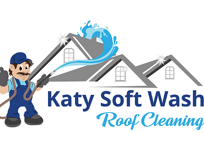 Logo Design Katy SoftWash Roof Cleaning