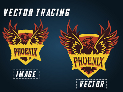 Phoenix Eagle Logo Vector