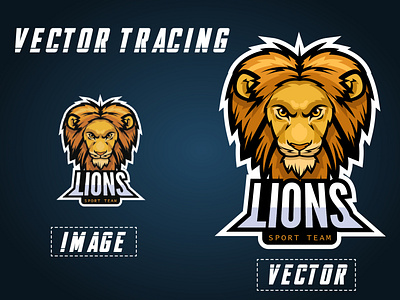 Lion Logo Redraw/ Vector Tracing