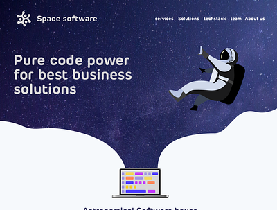 space software ui ux web