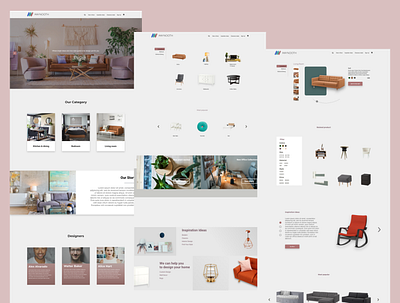 maynooth furniture adobe xd app design ui ux website