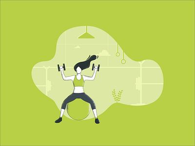 Illustration for a gym application 3