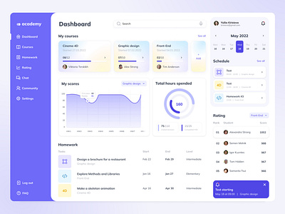 Study Web Dashboard (LMS) 📚