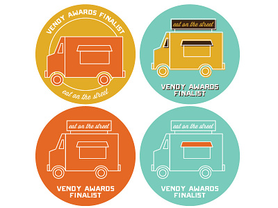 Vendy Awards Finalist Stickers food truck sticker truck