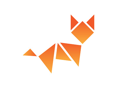 Geo the Fox fox geometric square triangle