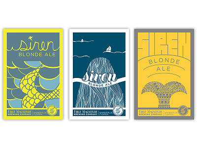 Siren Blonde Ale posters beer blonde ale mermaid siren