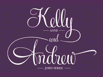 Kelly and Andrew 1 invitation wedding