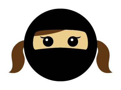 ninja girl girl illustration ninja