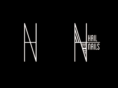 Hail Nails mark and logo logo nail art nails pattern