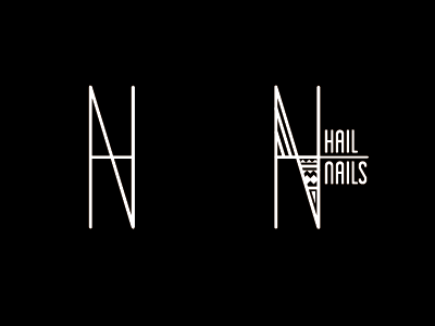 Hail Nails mark and logo