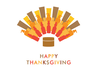 Happy Thanksgiving bottles fall happy thanksgiving skincare thankgiving turkey