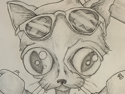 Spuds MeowKenzie - Progress cat construction gif guide illustration illustrator progress vector
