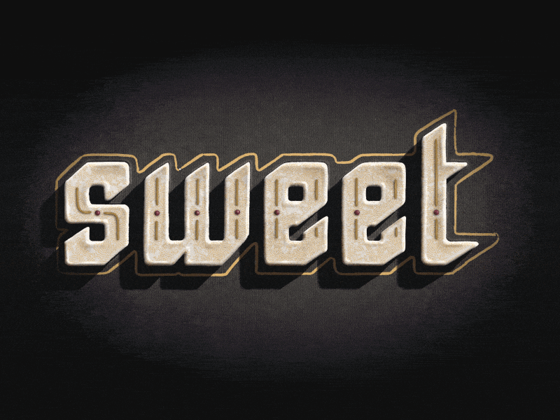 SWEET animated gif artoftype design goodtype hand lettering lettering artist logodesign procreate